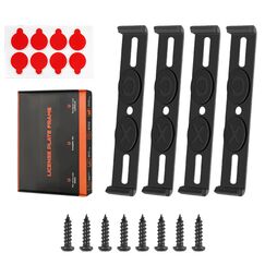 Unsichtbarer Kennzeichenhalter Rahmenlos 2er-Set – Für 110 mm EU-Kennzeichen, Nicht für Österreich/3D