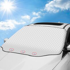 Tevlaphee Sonnenschutz Auto Frontscheibe, Windschutzscheibe Sonnenschutz, UV-Schutz für Sommer, Sonne, Staub, Schnee, EIS, Frost, 197 * 128cm