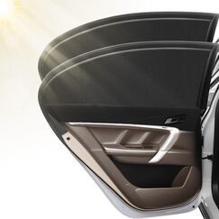 2 Stück Sonnenschutz Auto Baby, Auto UV Schutz & Hitzeschutz Sonnenschutz Auto Kinder, Universal Sonnenblende Auto Netz für Seitenfenster Fit 98% Autos, Privatsphäre Für Kinder Erwachsene