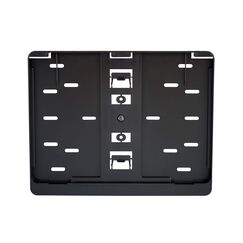 3D-Carbon-Design x Nummernschildhalter, hergestellt in der EU, 280 x 200 mm / 28 x 20 cm, Material unzerbrechlicher ABS-Kunststoff, schwarz, unlackiert, 280