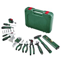 Bosch Handwerkzeug-Set Advanced, 52-teilig (Set mit hochwertigen Werkzeugen für erfahrene Heimwerker; lange Lebensdauer; hochwertige Materialien; ergonomisches Design)