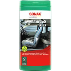 SONAX InnenReinigungsTücher Box (25 Stück) zur schnellen, einfachen und gründlichen Reinigung aller Flächen im Fahrzeuginnenraum | Art-Nr. 04122000