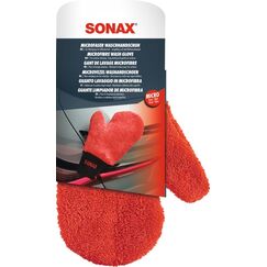 SONAX Microfaser WaschHandschuh (1 Stück) bequemer Handschuh mit maximalem Oberflächenschutz, schonende Reinigung Aller Lack, Glas und Kunststoffoberflächen, Art-Nr. 04282000