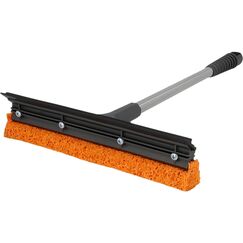 NIGRIN Scheibenreiniger 240 x 410 mm, mit Abziehlippe und Gummischwamm, Länge: 41 cm, grau