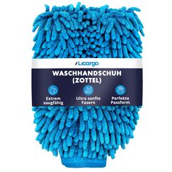 LICARGO Zottel-Waschhandschuh Auto - extrem weiche & saugstarke Mikrofaser - entfernt hartnäckigen Schmutz mühelos - Mikrofaser Auto Waschhandschuh, Autoschwamm Außen, Zottelhandschuh