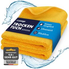 LICARGO® Auto Trockentuch XXL 90x60cm - super saugstark, schonend weich & fusselfrei - extra großes Mikrofasertuch Tuch zum Trocknen, Auto Handtuch - Premium Trockentuch groß 90x60cm
