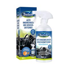 Bactador Auto Innenraum Reiniger Spray 500 ml - Geruchsentferner - Cockpitpflege Auto - Mikrobiologischer Innenraumreiniger Autos - Cockpit Reiniger Autos - Polsterreinger Autositz - Enzymreiniger