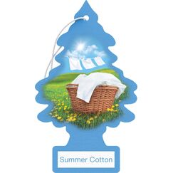 WUNDER-BAUM Auto-Lufterfrischer - Anhänger für langanhaltenden Duft im Auto oder zu Hause - Summer Cotton - 1 Stück
