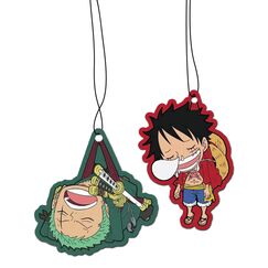 2in1 Auto Duftbaum/Lufterfrischer, Car Air Freshener Auto Scent | Anime Sleepy Chibi (Black Ice)