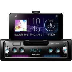 Pioneer SPH-20DAB-AN inklusive DAB-Antenne, 1-DIN-Smartphone-Autoradio mit RDS und DAB+, Bluetooth, USB f&uuml;r MP3, WMA, WAV, FLAC, Android-Unterst&uuml;tzung, iPhone-Steuerung, Smart Sync App