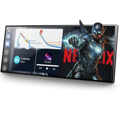 Volam Netflix & YouTube/TikTok Carplay Display 10.25 Zoll mit 1080P R&uuml;ckfahrkamera, 1920&times;720P Touch Screen, 2.4G/5G WLAN, Bluetooth f&uuml;r iOS 7+ und Android 11+