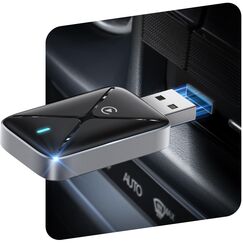 CarPlay Wireless Adapter, Mini Wireless CarPlay Adapter Konvertieren Sie Wired Carplay in Wireless, Schnelle Verbindung & Keine Verzögerung, mit USB & Type-C, Kompatibel mit Apple iPhone iOS 10+