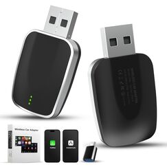 Mini Wireless CarPlay & Android Auto Adapter 2-in-1 &ndash; 2025 Upgrade, Superschnelle Verbindung ohne Verz&ouml;gerung, Plug & Play Dongle mit USB A & C, kompatibel mit iPhone iOS 10+ & Android 11+