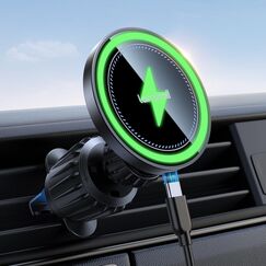 Lamicall 15W für MagSafe Autohalterung mit Ladefunktion - [TOP Schnelles Laden] Handyhalterung Auto für MagSafe Ladegerät Auto Lüftung, Wireless KFZ Handyhalter Magnet für iPhone 17/16/15/14/13/12
