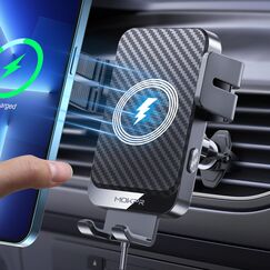 MOKPR 15W Handyhalterung Auto mit Ladefunktion, Induktive Ladestation Auto, kfz Handyhalterung mit Ladefunktion f&uuml;r iPhone 17/16/15/14/13/12 Samsung