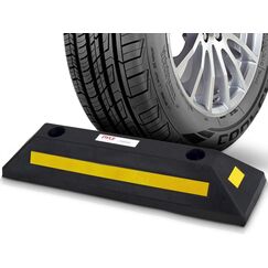Pyle Einparkhilfe Auto - Anfahrschutz aus Hartgummi, Auto Stopper mit Reflektionsstreifen f&uuml;r die Garage, Robuster Stopper bis zu 15t