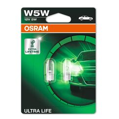 Osram ULTRA LIFE, W5W, Double Blister (2 lamps)
