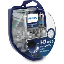 Philips RacingVision GT200 H7 Scheinwerferlampe +200% set
