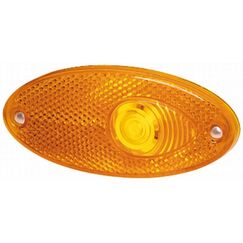 HELLA 2PS 964 295-001 Seitenmarkierungsleuchte - Begrenzungsleuchte - Anhänger - Wohnwagen - Halogen - 12V - Einbau/Schraubanschluss - Lichtscheibenfarbe: gelb - links/rechts - Menge: 1