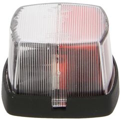 HELLA 2XS 005 639-002 Umrissleuchte - Begrenzungsleuchte - Anhänger - Wohnwagen - Halogen - 6/12/24V - Anbau - ECE - Lichtscheibenfarbe: klar/rot - seitlicher Anbau - Satz