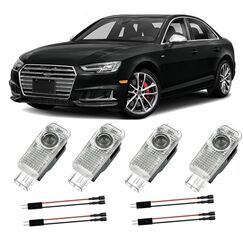 4 Stück Autotür Licht Audi Logo Projektor Türprojektoren für A1/A3/A4/A5/A6/A7/A8/Q2/Q3/Q5/Q7/Q8/TT/R8, Türbeleuchtung Einstiegsbeleuchtung Zubehör