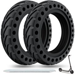 OUXI 8,5 Zoll E Scooter Solid Reifen, 8 1/2 Vollgummireifen,50/75-6.1 Schlauchlose Vollgummireifen für Xiaomi 1S /Pro 2/M365/M365 Pro/3/3 Lite/Essential und alle 8,5 Zoll Scooter Reifen