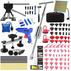 PDR TOOLS Ausbeulwerkzeug Dellen Reparaturset Auto- Beulenzieher, Gleithammer aus Aluminium, PDR Reflektionsplatte, PDR Werkzeug - KFZ-Werkzeug f&uuml;r Karosserie, Hagelschaden & Beulenentfernung