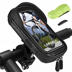 Handyhalterung Fahrrad Wasserdicht Handyhalter Motorrad 360&deg;Drehbarem Fahrradhalterung Lenkertasche f&uuml;r 4.7-7 Zoll Smartphone mit Regenhaube Fahrradtasche Fahrradlenker Halter Tasche