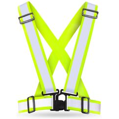 AVANA Reflektorweste Reflektierende Sicherheitsweste Einstellbar Warnweste Leicht Hohe Sichtbarkeit Joggen Fahrrad Laufen Motorrad für Erwachsene & Jugendliche