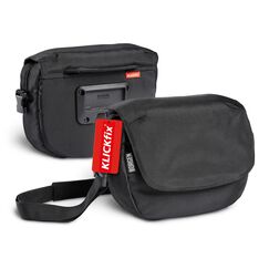 Borgen KLICKfix Lenkertasche Fahrrad - 5l Wasserabweisende und geräumige Fahrrad Lenkertasche - Bike Bag E-Bike, MTB, Citybike, Rennrad - 2in1 Tragetasche Dank abnehmbarem Gurt - Fahrradtasche Lenker
