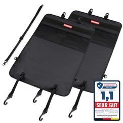 HerzensKind Rückenlehnenschutz und Organizer , wasserdicht und pflegeleicht . Autositzschoner für die Rückseite der Vordersitze Auto Organizer Kinder (2 Stück)