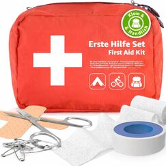 Mini Erste Hilfe Set Verbandskasten - klein & mini Reiseapotheke - Fahrrad & Camping & Travel & Wandern & Outdoor & Fahrrad - First Aid Kit - Unterwegs & reise
