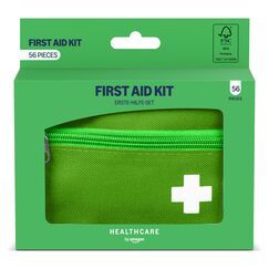 Healthcare by Amazon - Erste-Hilfe-Set, 56 Teile, Grün (Früher eine Marke von Amazon Basic Care, identisches Produkt)