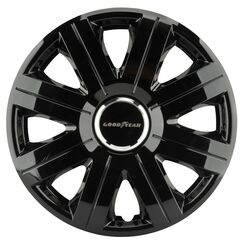 Goodyear Radzierblenden Flexo, Radkappen, 14 Zoll, schwarz, 4 Stück, flexibles Material, für den perfekten Alufelgen-Look