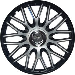 All4You Radkappen 15 Zoll Orden PRO Silver Black Schwarz/Silber 4er Pack Radzierblenden (15" Zoll)