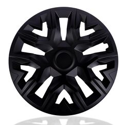 NRM The Best Black MATT Radkappen f&uuml;r Stahlfelgen | Radzierblenden 4er Set Schwarz matt (15'')