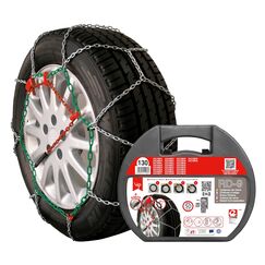 RD9 Schneeketten aus Metall, RD9 mm, Größe Nr. 130, Set mit 2 Stück, Handschuhe im Lieferumfang enthalten