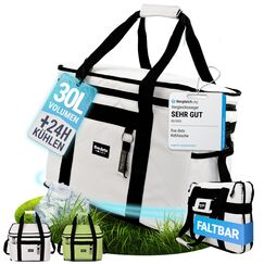 five dots Kühltasche groß 30l +24h Kühlung zum Einkaufen ideal für Auto & Arbeit - Isoliertasche Thermotasche Lunchbag & Picknicktasche - Kühltasche groß - Lunchtasche Herren - Lunch Bag