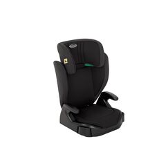 Graco Junior Maxi™ i-Size R129 Kindersitz, ca. 3,5 bis 12 Jahre (100 bis 150 cm), Kindersitzerhöhung, Armlehnen und Kopfstütze höhenverstellbar, leicht, mit Getränkehalter, schwarz, Midnight