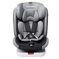 Fourward Baby Autositz Kindersitz 360°drehbar mit ISOFIX und Ruheposition, 40-150 cm / 0-12 Year / 9-36KG, 5-Punkt-Sicherheitsgurt, Kinderautositz, ECE R129