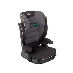 Graco Logico™ L i-Size R 129, Kindersitz ca. 3,5 bis 12 Jahre (100 bis 150 cm), höhenverstellbare Armlehnen, waschbare Sitzbezüge, Installation mit Fahrzeuggurt, Kindersitz schwarz, Midnight