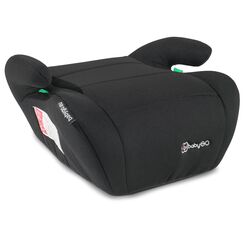 babyGO Sitzerhöhung Booster nach neuer I-Size Norm - Kindersitzerhöhung - Kindersitz/Autositz für Kinder (125-150 cm) Schwarz