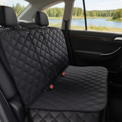 Alfheim Hundedecke Auto Rückbank, Autoschondecke Hund Rücksitz universelle Passform für die meisten Autos, Wasserdichter kratzfester Rücksitzbezug, rutschfeste, strapazierfähige, waschbare Hundereise