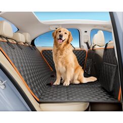 pecute Hundedecke, Hundedecke Auto R&uuml;ckbank, Verbesserte Hartplatten Unterst&uuml;tzung bis 150 kg, 40% mehr Platz f&uuml;r die vollst&auml;ndige Abdeckung des R&uuml;cksitzes, f&uuml;r Reisen, Ausfl&uuml;ge, Tierarztbesuche