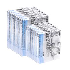 Amazon Basics Reiseaufbewahrungsbeutel zum Einrollen, 12 stück (6 kleine und 6 mittlere), Reißverschluss, Transparent