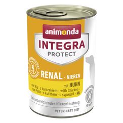 animonda INTEGRA PROTECT Hundefutter nass Renal (Niere) mit Huhn (6 x 400g), von Veterinären empfohlen bei Niereninsuffizienz, Hochwertiges Diätalleinfutter für Hunde gegen Nierenprobleme