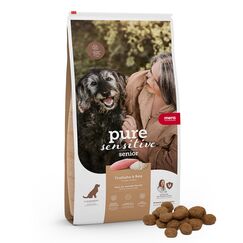 mera Pure Sensitive Senior Truthahn und Reis Hundefutter – Trockenfutter für die tägliche Ernährung älterer, nahrungssensibler Hunde, 12,5 kg