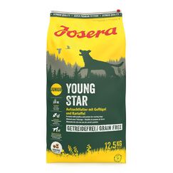 JOSERA YoungStar (1 x 12,5 kg) | Junior | Premium Trockenfutter für wachsende Hunde | Geflügel & Kartoffel | getreidefrei | Welpenfutter für mittlere und große Rassen | Hundefutter | 1er Pack