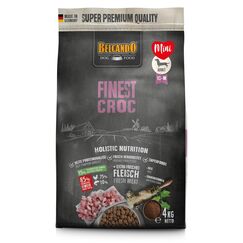 BELCANDO Finest Croc [4 kg] Hundefutter | Trockenfutter für kleine & mittlere Hunde | Alleinfuttermittel für ausgewachsene Hunde ab 1 Jahr