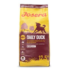Josera DailyDuck (1 x 12,5 kg) | Glutenfreies Hundefutter mit Ente | Super Premium Trockenfutter für ausgewachsene Hunde | 1er Pack